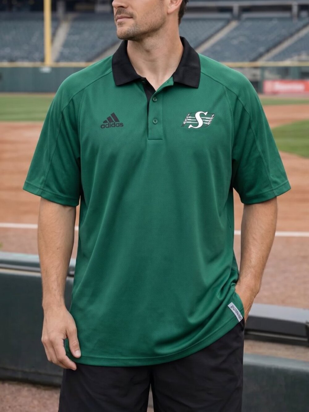 Adidas Saskatchewan Roughriders Polo (MEDIUM)